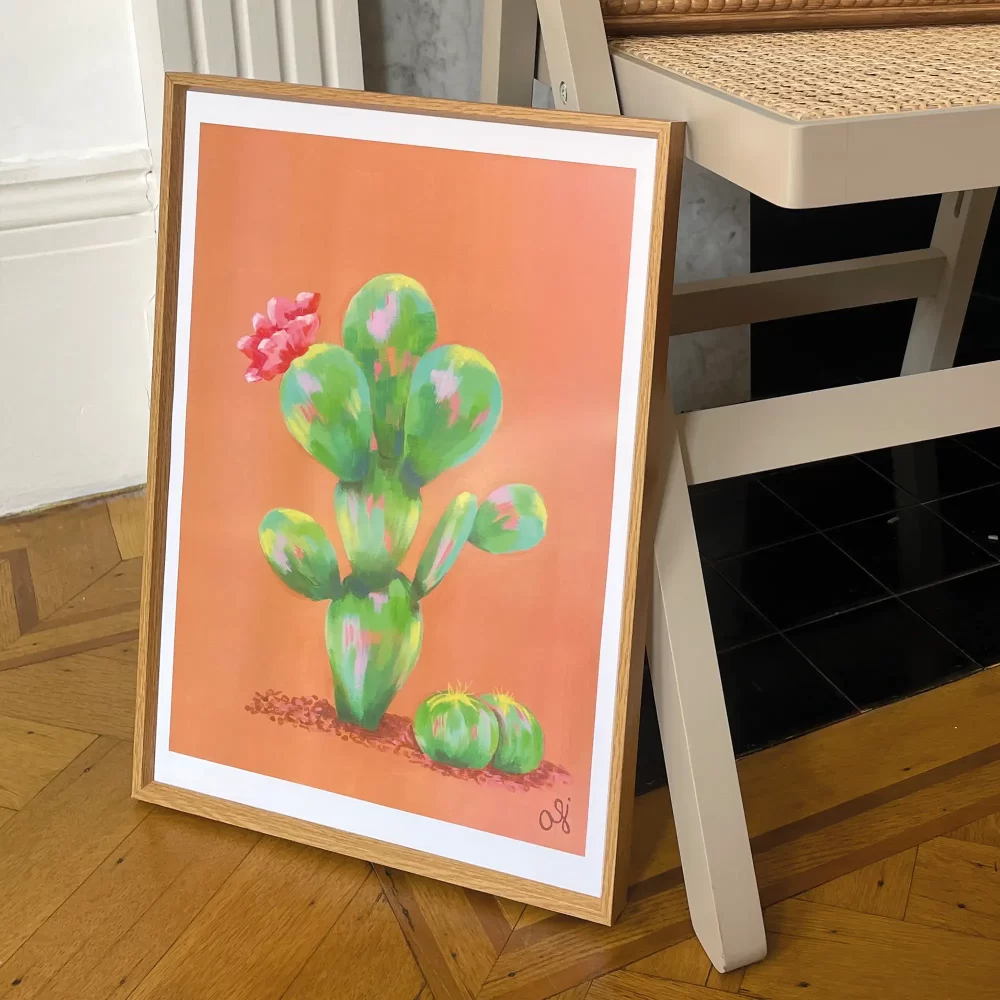 Floral Cactus Print - Image 2